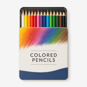 Colored Pencils Tin Set