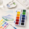 Watercolor Set with Brush